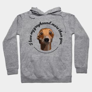 I Love My Greyhound Hoodie